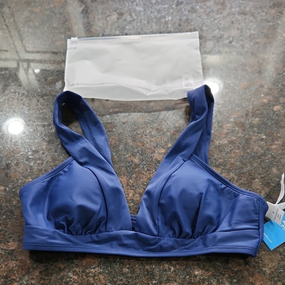 Cupshe Blue Bikini Top